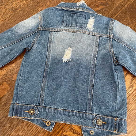 Distressed Baby Denim Jacket - Picture 2 of 4